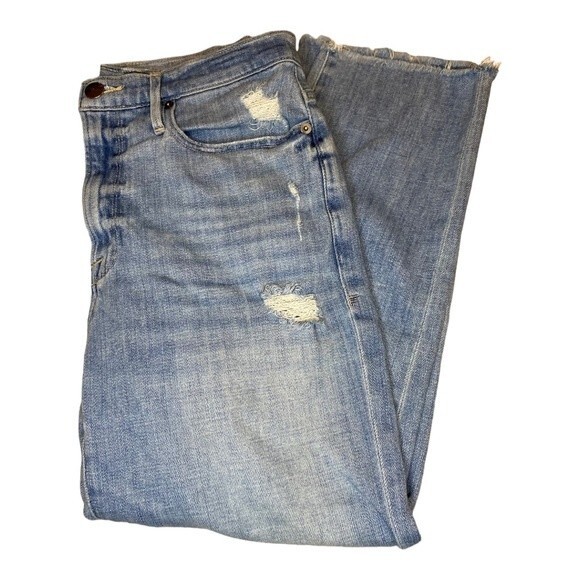 FRAME DENIM LE BEAU LOOSE FIT CROPPED JEANS in WALDEN ROCK, Size 27 - Picture 16 of 16